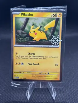 Pikachu - (Holiday Calendar) 025/165 Miscellaneous Cards & Products Holo - Image 1