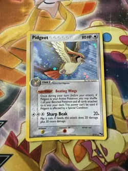 Pidgeot 2/17 Pop Series 2 Holo Rare 2005 Vintage Pokemon TCG Card NM *SWIRL* - Image 1
