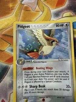 Pidgeot 2/17 Pop Series 2 Holo Rare 2005 Vintage Pokemon TCG Card NM *SWIRL* - Image 2