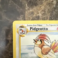 Pokemon TCG Pidgeotto 1999 Base Set 2 #28/130 Rare Card LP - Image 3