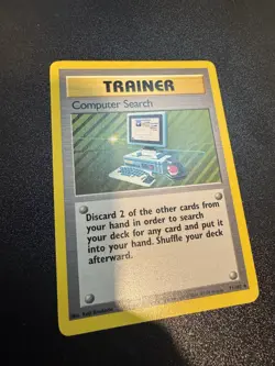 Pokemon TCG Computer Search Base Set 71/102 Unlimited Regular Rare Card LP-NM - Image 2