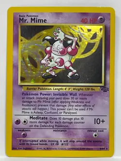 Mr. Mime - 6/64 - Pokemon Jungle Unlimited Holo Rare Card WOTC NM - Image 1
