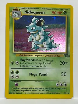 Nidoqueen - 7/64 - Pokemon Jungle Unlimited Holo Rare Card WOTC NM - Image 1
