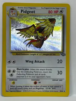 Pidgeot - 8/64 - Pokemon Jungle Unlimited Holo Rare Card WOTC NM - Image 1