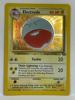 Electrode 2/64 Holo Rare Jungle Set Pokemon Card 1999 WOTC NEAR MINT/MINT - Image 1