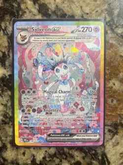 Sylveon EX Prismatic Evolutions Holo Card 156/131 SV Special Illustration Rare - Image 3