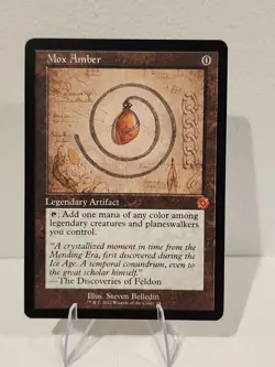 Mox Amber (Schematic) The Brothers' War: Retro Frame Artifacts Regular MTG NM/M - Image 1