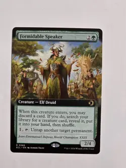 Formidable Speaker - R0366 Reg (Extended Art) - Lorwyn Eclipsed - MTG - NM - Image 1