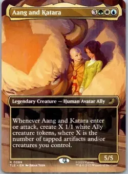 Aang and Katara (Borderless) R Avatar: The Last Airbender: Eternal-Legal 69 NM - Image 1