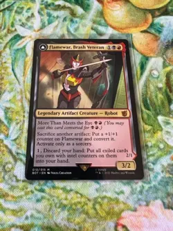 Flamewar, Brash Veteran MTG Universes Beyond: Transformers Pack Fresh - Image 1