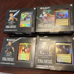 FINAL FANTASY Sealed Commander Decks - Set of 4 - Magic MTG - Sealed / Brand New - Image 1