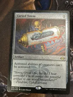 Cursed Totem (Foil Etched) Modern Horizons 2 Foil NM-M Unplayed 295/303 - Image 1