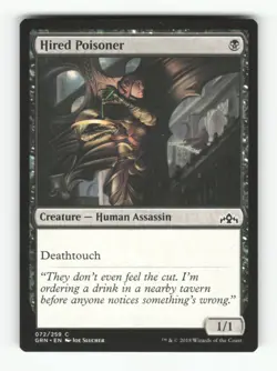 Hired Poisoner C Guilds of Ravnica 72 LP Normal Magic: The Gathering - Image 1