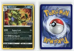 TYRANITAR 043/078 POKEMON GO HOLO RARE POKEMON TCG LP - Image 3