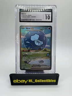 Pokemon Mew ex 232/091 SIR Bubble Mew Paldean Fates CGC 10 GEM MINT - Image 1