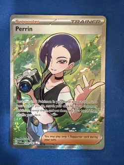 Pokemon TCG Trainer Perrin Holo Rare Twilight Masquerade 209/167 NM Pack Fresh - Image 1