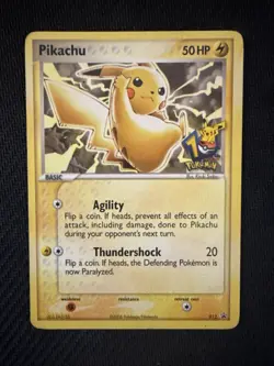 Pokemon Pikachu 012 Black Star Promo (10th Anniversary- Journey Across America) - Image 2