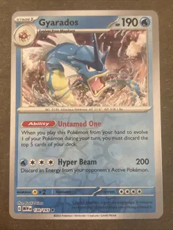 Gyarados 130/165 Sv: Scarlet & Violet 151 Reverse Holo Pokemon TCG NM - Image 1