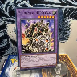 1x Yu-Gi-Oh! Elemental HERO Gaia - BLC1-EN154 - Common - 1st Edition - NM +BONUS - Image 1