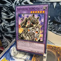 1x Yu-Gi-Oh! Elemental HERO Gaia - BLC1-EN154 - Common - 1st Edition - NM +BONUS - Image 2