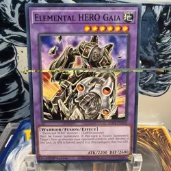 1x Yu-Gi-Oh! Elemental HERO Gaia - BLC1-EN154 - Common - 1st Edition - NM +BONUS - Image 3