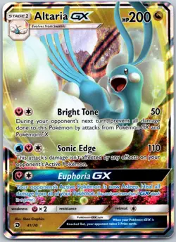 Altaria GX 41/70 Dragon Majesty - Ultra Rare NM Holo - Image 1