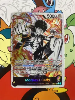One Piece Ultra Deck Three Brothers Monkey D Luffy ST13-003 Parallel Alt Art NM - Image 1
