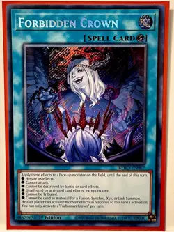 Forbidden Crown [BPRO-EN067] Secret Rare 1st Edition Mint Yu-Gi-Oh! Card - Image 1