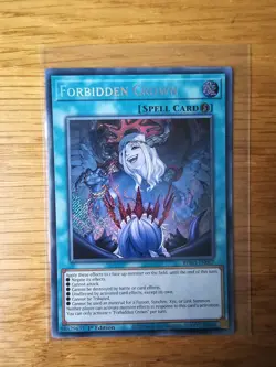 Forbidden Crown Secret Rare 1st Edition Yu-Gi-Oh BPRO-EN067 - Image 1