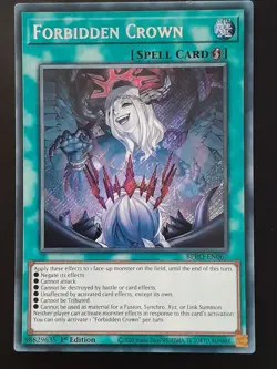Yu-Gi-Oh Forbidden Crown Secret Rare BPRO-EN067 Burst Protocol 1st Edition - Image 1