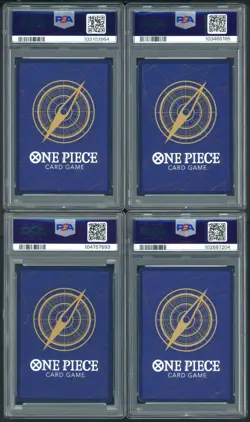 2024 One Piece OP09 Wanter Poster Teach Buggy Luffy Shanks PSA 10 Set of 4 Card - Image 2