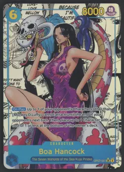 Boa Hancock OP07-051 Manga Parallel (SR) 500 Years in the Future ONE PIECE Card - Image 1