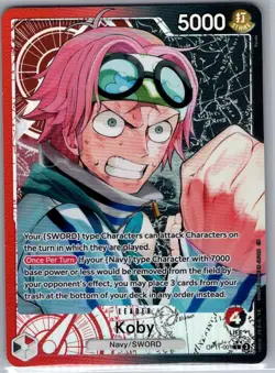 Koby (Alt Art) OP11-001 English A Fist of Divine Speed - One Piece Card - NM - Image 1