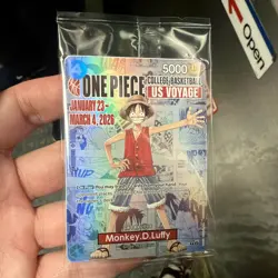 One Piece Monkey.D.Luffy US College Basketball Promo Card *SEALED* - Image 4