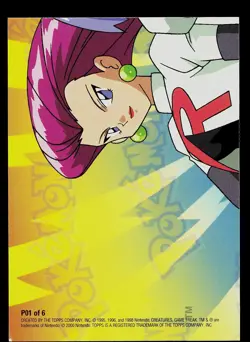 Pokemon Card - Pikachu Topps Series 3 Puzzle Card P01 of 6 Foil - Image 2