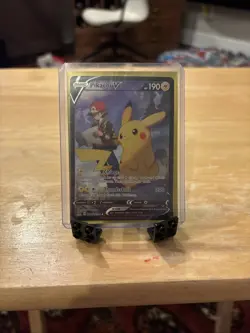 Pokemon TCG Pikachu v TG16/TG30 Lost Origin 2022 Full Art Holo Ultra Rare Card - Image 1