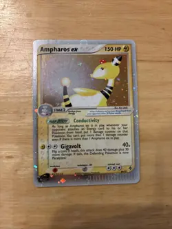 Pokemon TCG Ampharos EX Dragon Ultra Rare Holo Card 89/97 LP Condition - Image 2