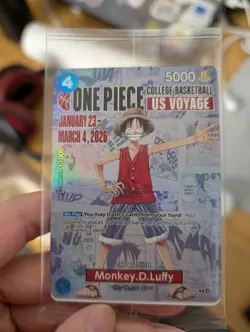 Monkey D Luffy (P-055) (College Basketball US Voyage) One Piece Promo card - Image 1
