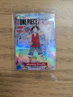 Monkey D Luffy (P-055) (College Basketball US Voyage) One Piece Promo card - Image 2