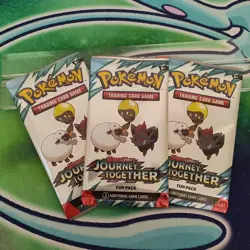 Pokemon Journey Together Fun Pack: 3 Cards New Sealed Scarlet & Violet: Journey - Image 1
