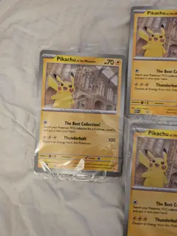 Pokemon TCG Pikachu At The Museum Promo Card (5 cards) - Image 3