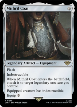 MTG Mithril Coat LTR NM R 245 Legendary Artifact Equipment LOTR Magic - Image 1