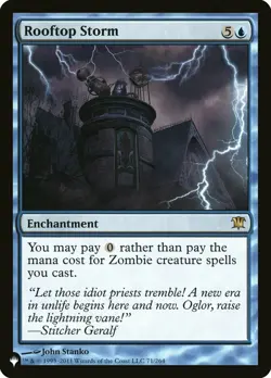 Light Play, English MTG Regular Rooftop Storm - The List Mystery Booster / The L - Image 1