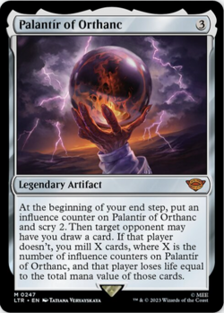 MTG Palantir of Orthanc LTR NM M 247 Legendary Artifact LOTR Magic - Image 1