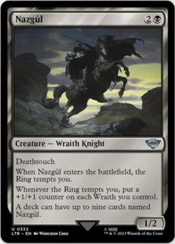 MTG Nazgul LTR NM U 332 Creature Wraith Knight Lord Of The Rings LOTR Magic - Image 1