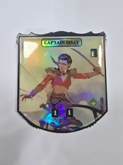 FOIL Captain Sisay Ultra Pro Legendary Relic Token Life Counter Commander MtG - Image 1