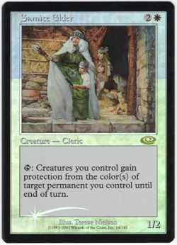 Samite Elder 2001 Planeshift FOIL White Rare Creature MTG LP AZ3 - Image 1