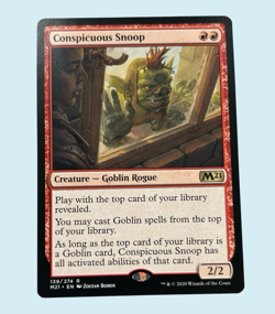 Conspicuous Snoop, Core Set 2021, NM Near Mint, Magic the Gathering MTG - Image 1