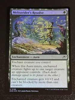 MTG Edge of Eternities Meltstrider's Resolve Foil 0199 NM - Image 1