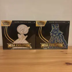 2x Pokemon Mega Evolution Elite Trainer Box ETB Bundle Set Lucario Gardevoir New - Image 1
